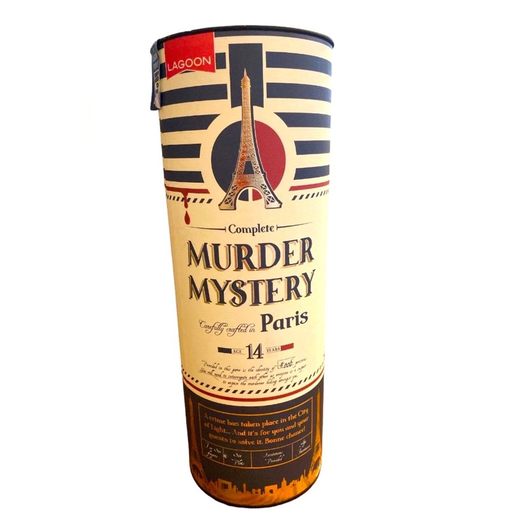 Complete Murder Mystery Game in Paris Theme. Ages 14 Yrs. 6 Players. New.